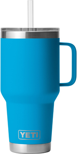 2026 YETI Rambler 35 Oz Taza Con Pajita 70000002540 - Big Wave Blue